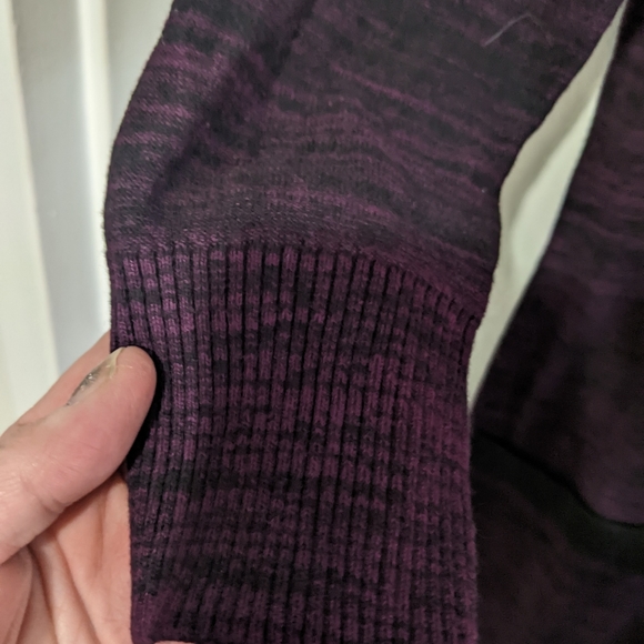 Vintage Le Chateau Purple Knit Mini Dress - Picture 6 of 6